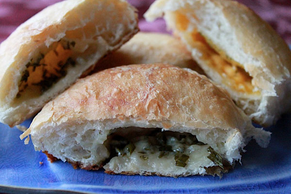Cheese and Herb Stuffed Rolls