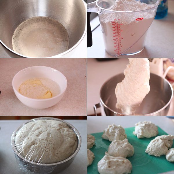 Ingredients for making homemade soft pretzels