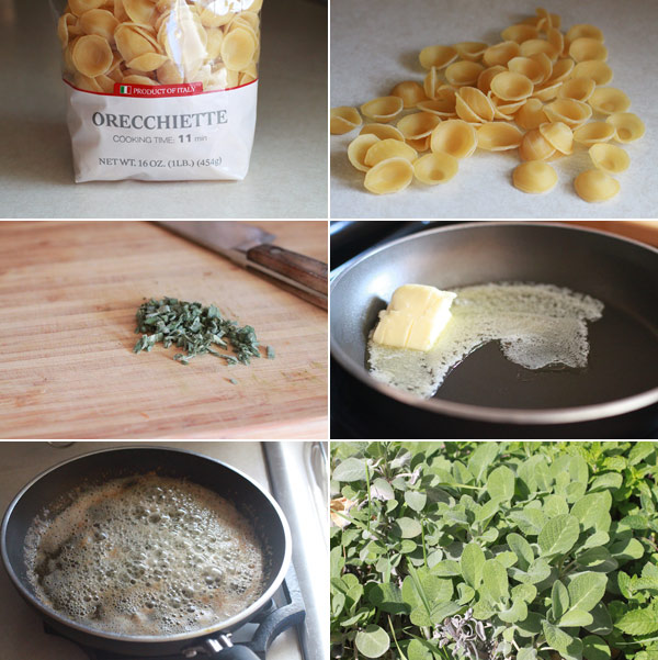 Recipe for Pasta with Sage and Brown Butter