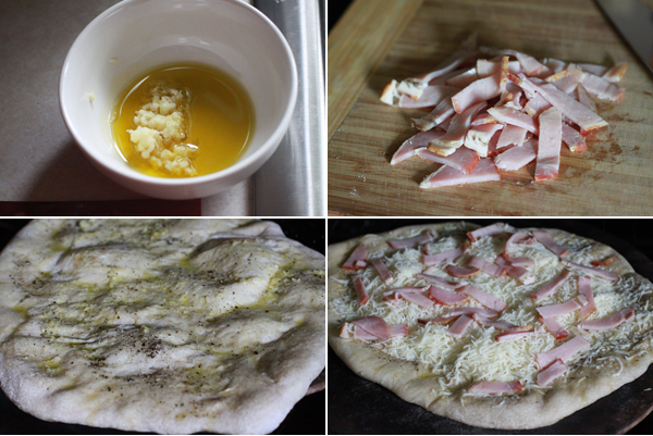 Ingredients for Making a Canadian Bacon Pizza