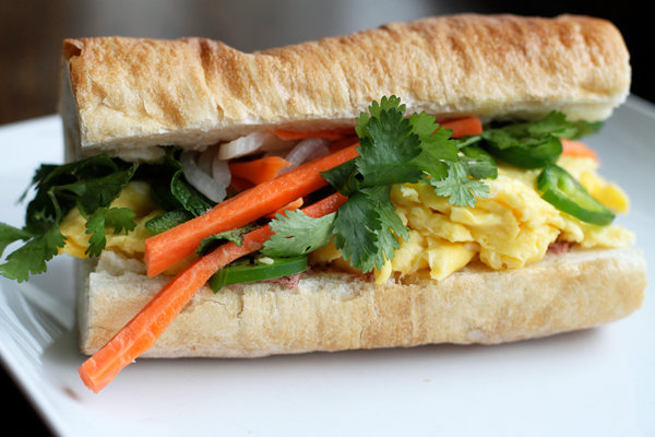 Breakfast Banh Mi Sandwich