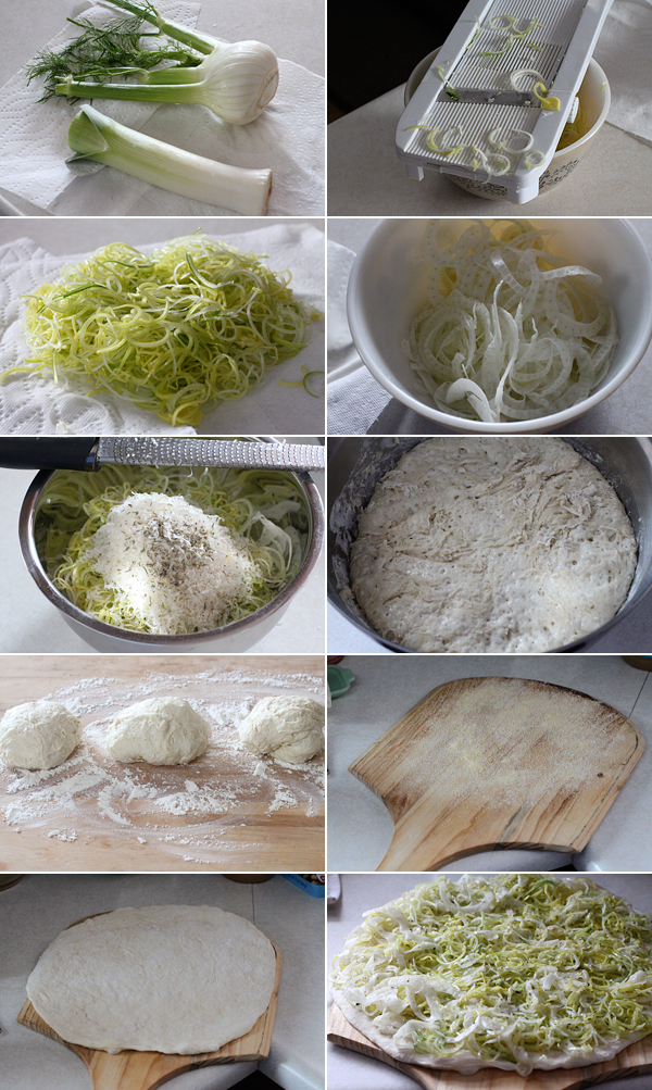 How to make leek and fennel pizza