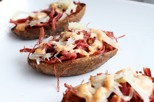 Reuben Potato Skins Recipe