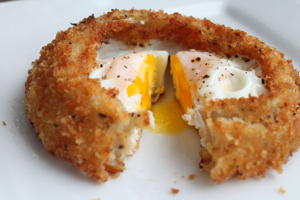 Fried Egg inside of an Onion Ring