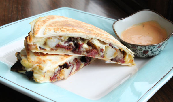 Corned Beef Hash Quesadilla