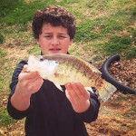 Jet holding a crappie