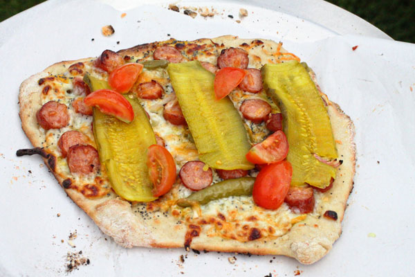 Chicago Style Hot Dog Pizza