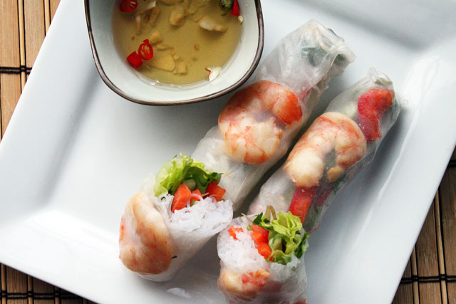 Vietnamese Shrimp Spring Rolls