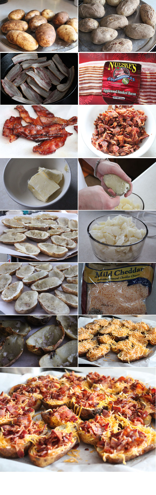 How to make loaded potato skins
