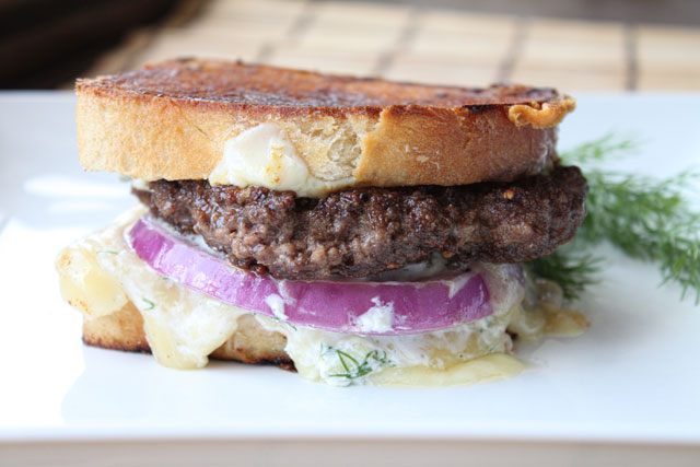 Grecian Lamb and Tzatziki Grilled Cheese