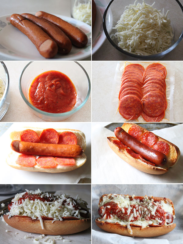 How to make a pizza style hot dog