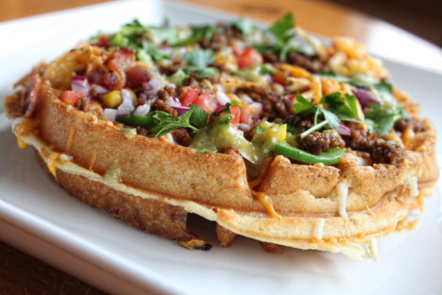 Crispy Waffle Nachos