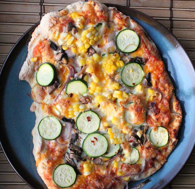 Corn and Zucchini Pizza Recipe