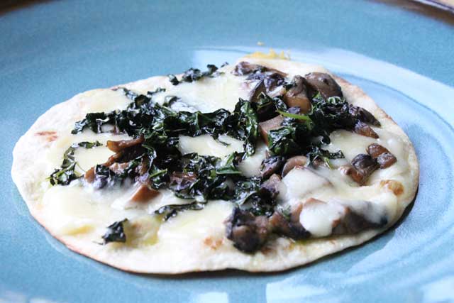 Kale and Mushroom Quesadilla Recipe