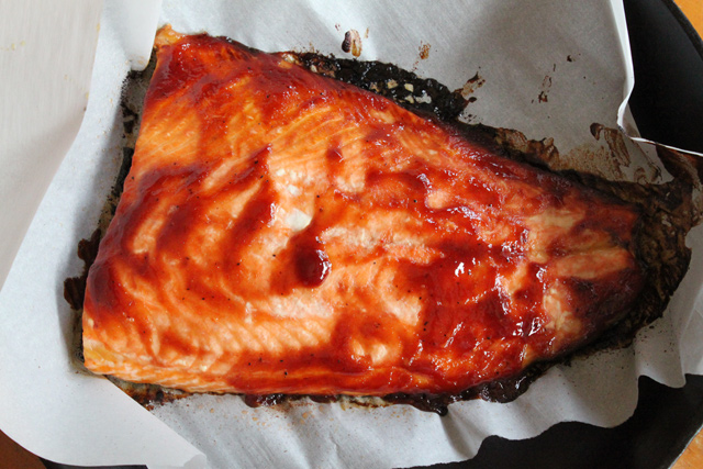 BBQ Baked Salmon Recipe