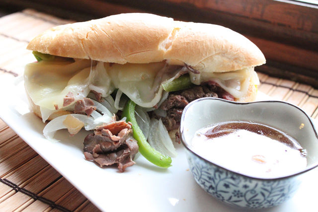 Slow Cooker French Dip Sandwich