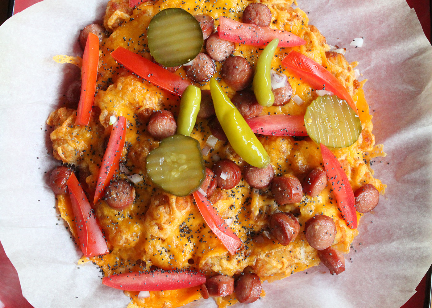 Chicago Style Hot Dog Tater Tots Recipe