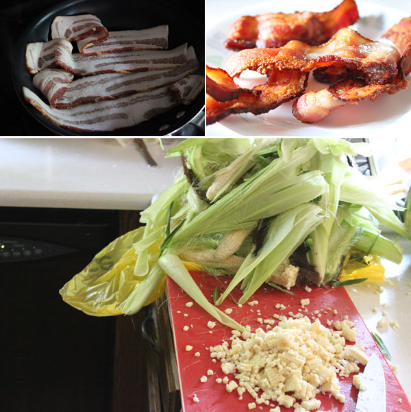 Bacon Fried Corn Ingredients