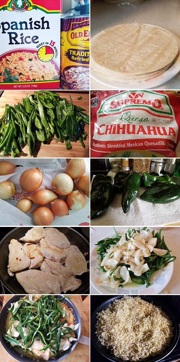 Chicken Poblano Ingredients