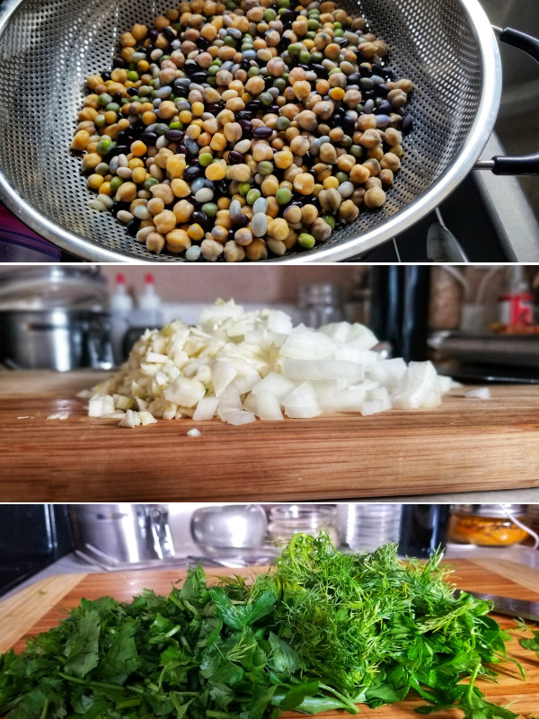 Mixed Bean and Fresh Herb Soup