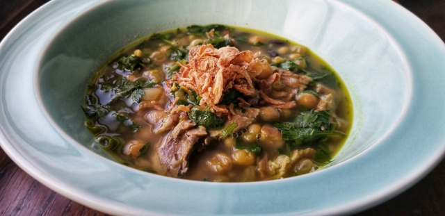 Mixed Bean and Fresh Herb Soup