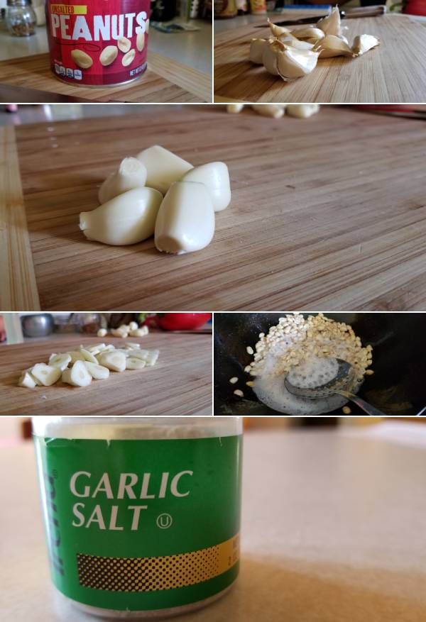 Filipino Garlic Peanuts Ingredients