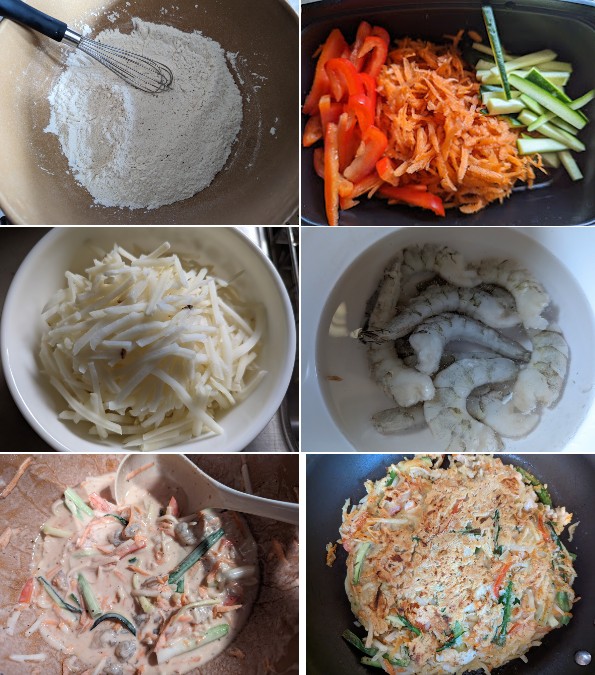 Korean Pajeon Seafood Recipe Ingredients
