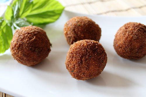 Italian Fried Rice Balls known as Arancini Recipt