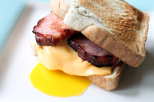 Bacon, Egg, and Cheese Breakfast Sandwich