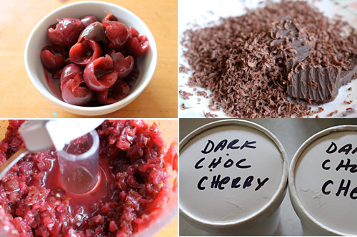 Dark Chocolate Cherry Ice Cream