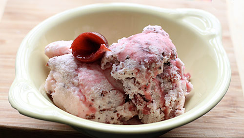 Dark Chocolate Cherry Ice Cream