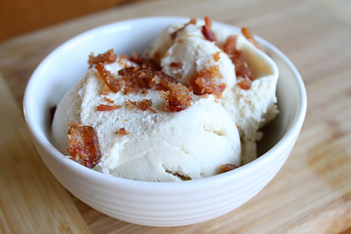 Maple Ice Cream with Bacon