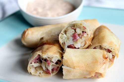 Reuben Eggrolls Recipe