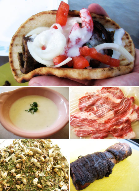 Homemade Gyros on the Grill with Tzatziki Sauce