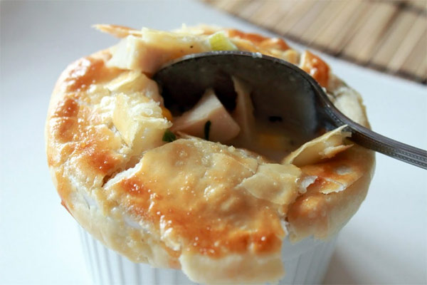 Recipe for making mini pot pies