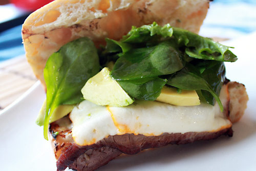 Smoked Steak and Cheese Sandwich