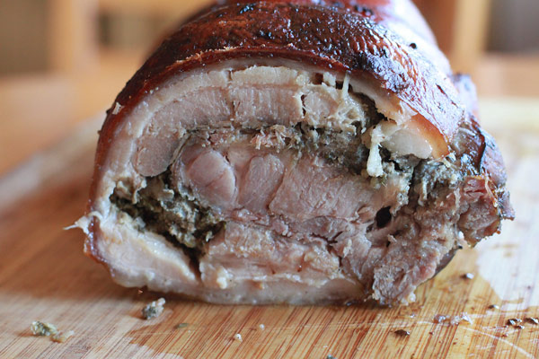 Recipe for making porchetta