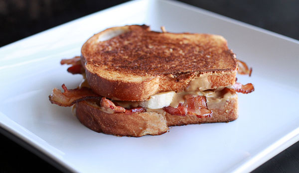 Peanut Butter Banana Bacon Sandwich