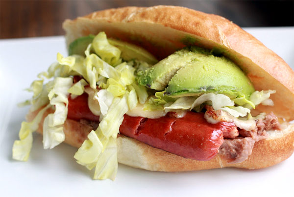 Mexican Torta with Hot Dogs