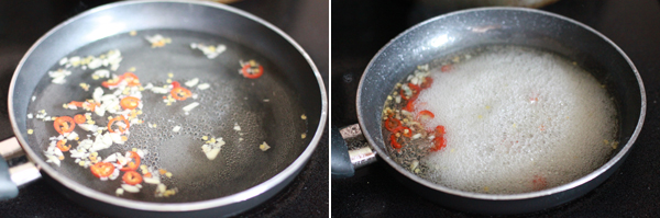 Ingredients for making Asian dipping sauce