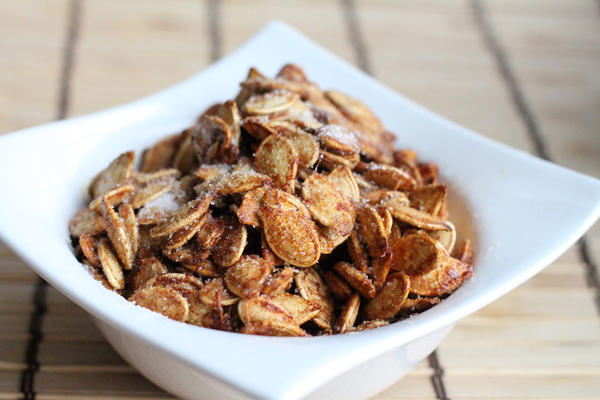 Recipe Cinnamon and Sugar Pumpkin Seeds