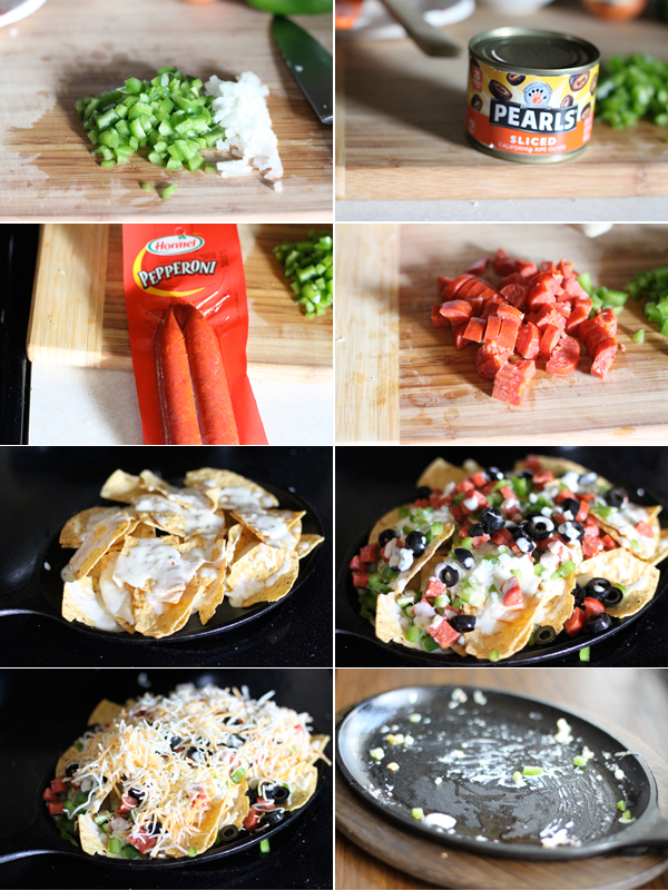 Ingredients for making Pizza Nachos