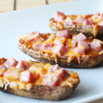 Ham and Cheese Potato Skins Recipe