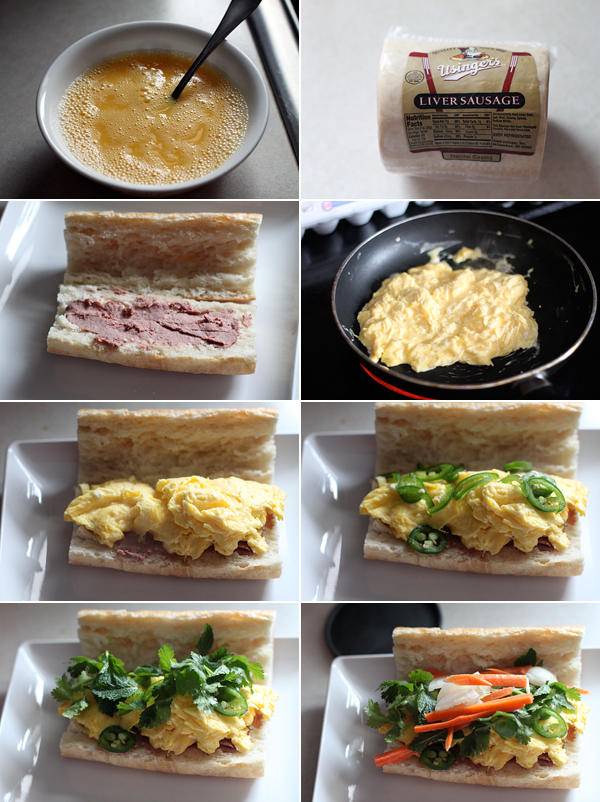 How to make a breakfast banh mi sandwich