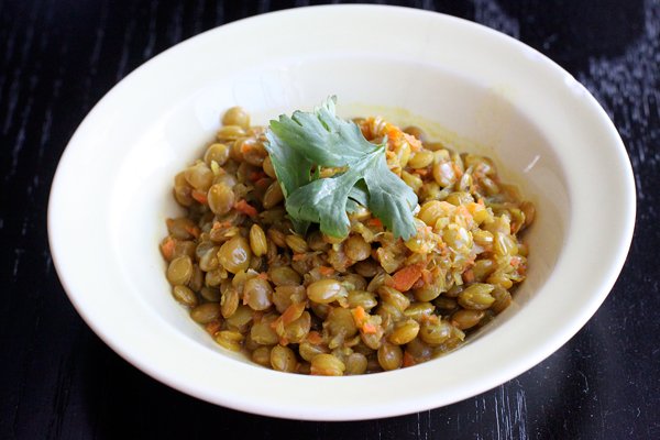 How to make curried lentils recipe