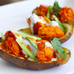 Buffalo Chicken Potato Skins Recipe