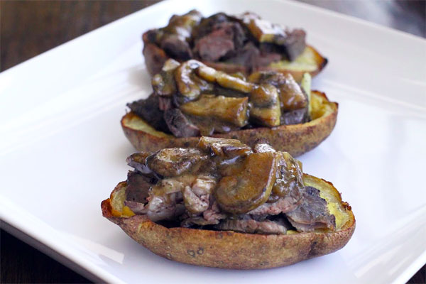 Roast Beef Potato Skins Recipe