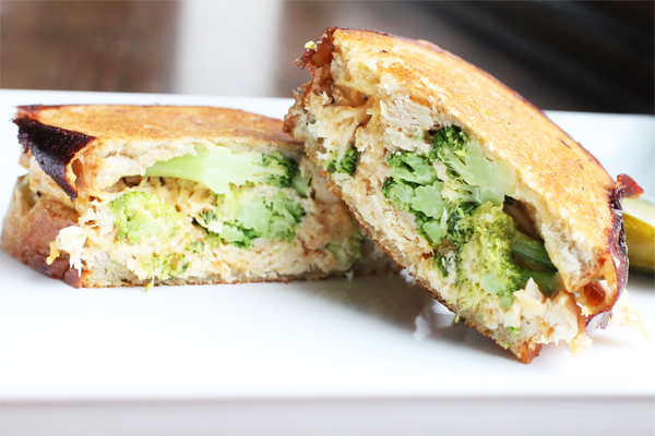 Broccoli and Cheddar Grilled Cheese Sandwich Recipe