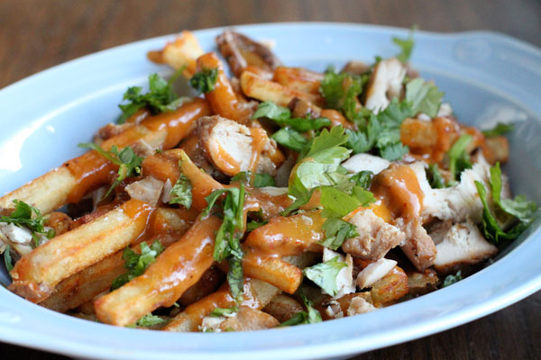 Loaded Chicken Satay French Fries