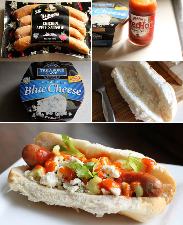 How to make buffalo chicken hot dogs